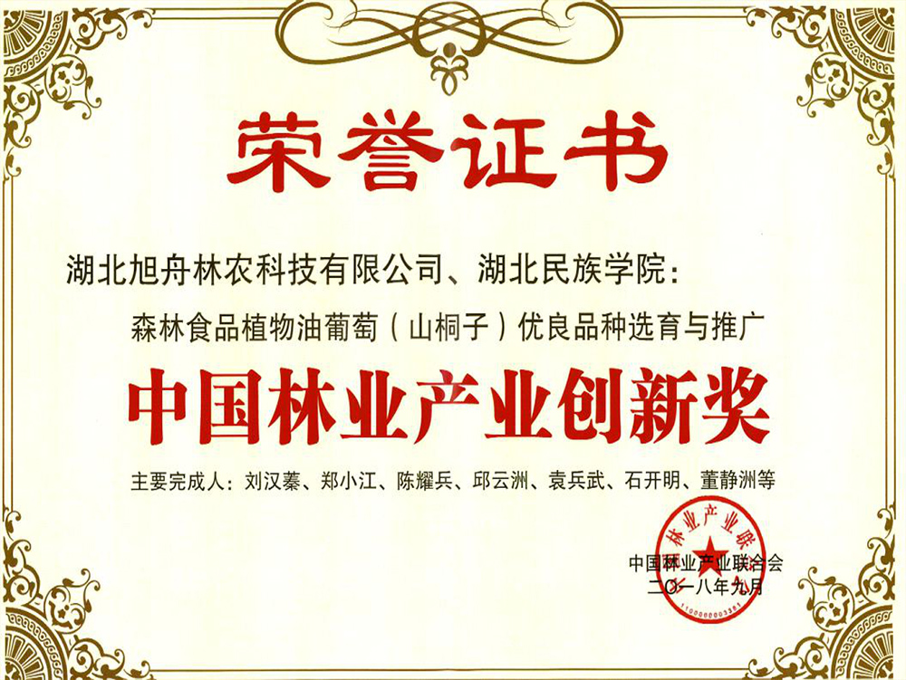 中国林业产业创新奖